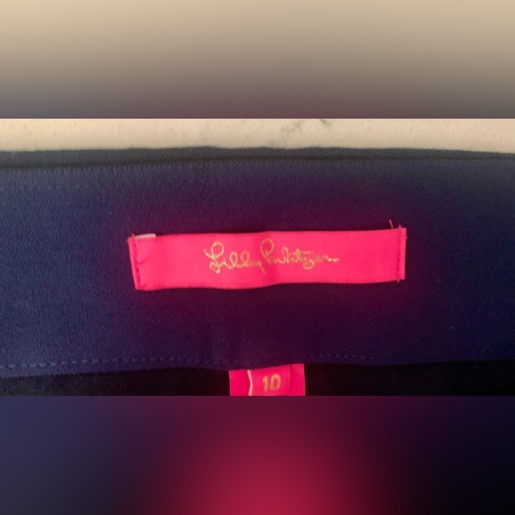 Lilly Pulitzer High-Rise Merrin Bi-Stretch Pant in Navy NWT - Size 10 - Picture 6 of 11